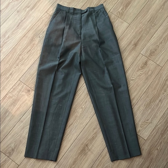 2023 BURBERRY / BURBERRYS CHECK WOOL TROUSER : DEADSTOCK